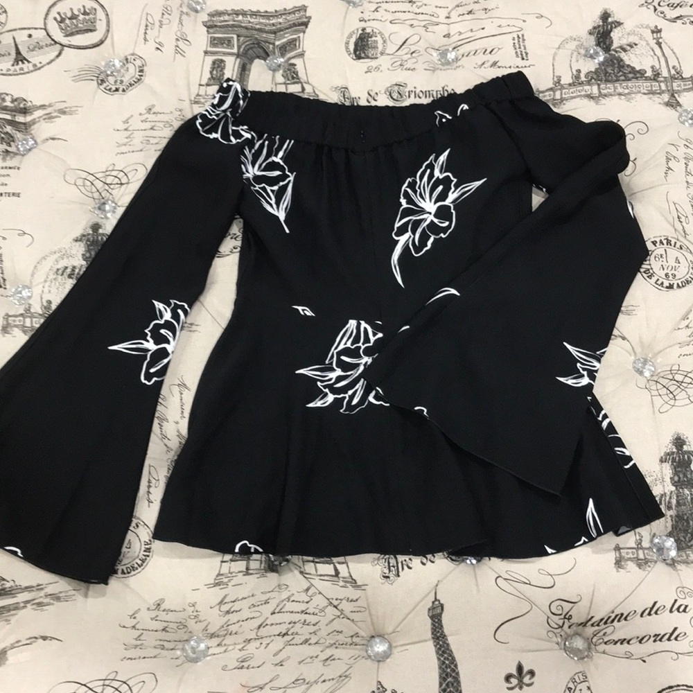 💥 DEREK LAM 10 CROSBY Off the Shoulder Top - Picture 5 of 8
